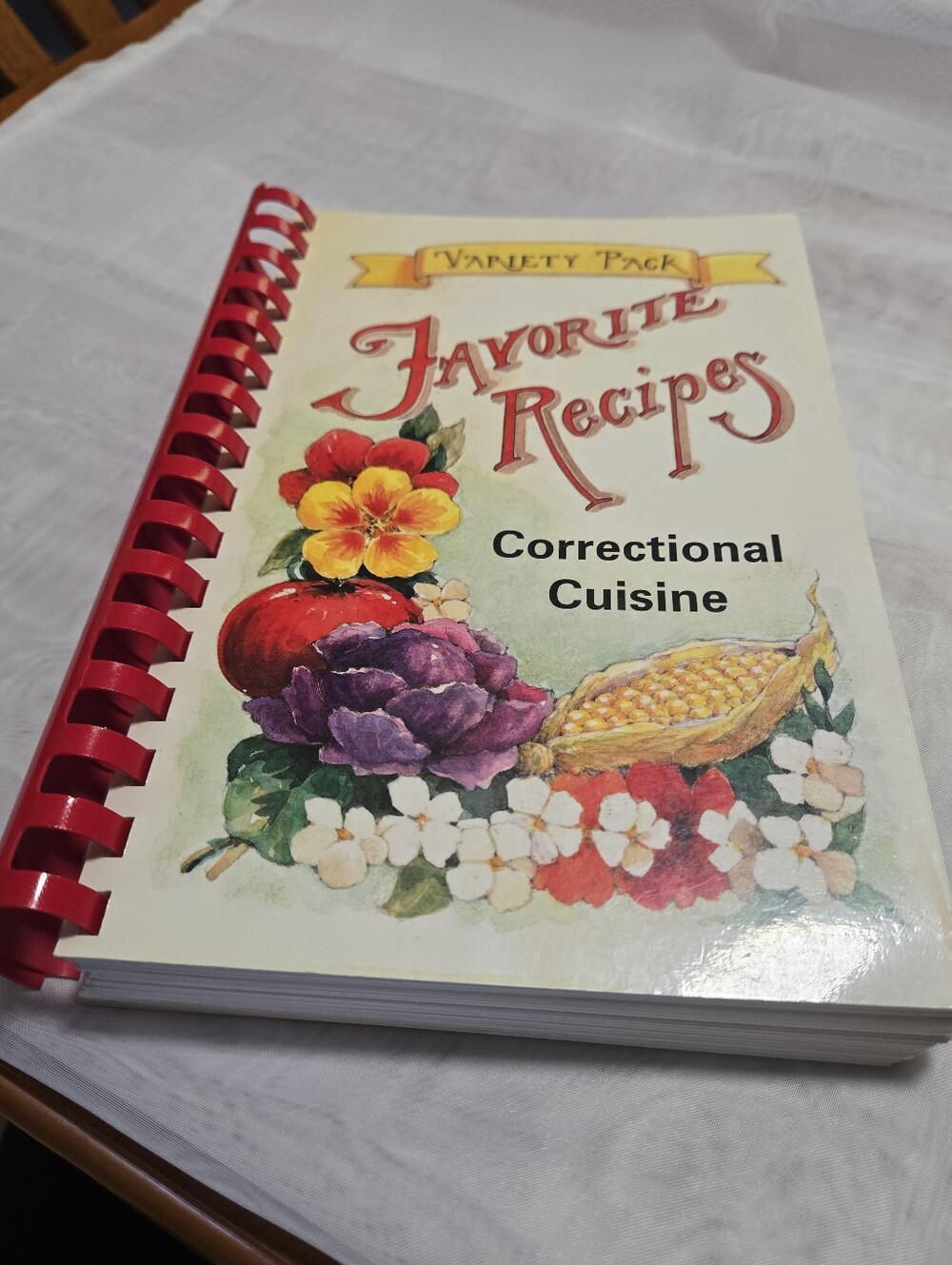 Favorite Recipes Correctional Cuisine Recipe Book - Red